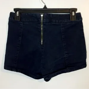Dark Blue High Waist Denim Shorts Size 5 thumbnail 1