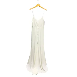 Lulus Feeling of Forever White Sleeveless Mermaid Maxi Dress size M thumbnail 5