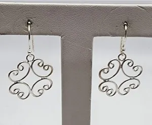 International Bullion Brokers Sterling Silver Dangling Earrings thumbnail 1