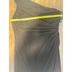 Lauren Ralph Lauren‎ One Shoulder Little Black Dress Semi Formal SIZE 16 thumbnail 5