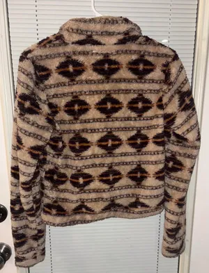 Aeropostale Aztec Southwest Fleece Sherpa Pullover Jacket - small thumbnail 3