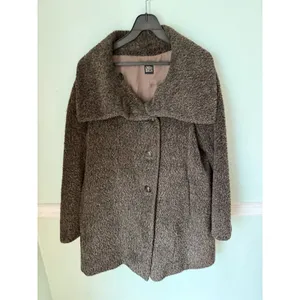 Cinzia Rocca Coat Women 8 Brown Wool Alpaca Blend Oversized Cape Academia‎ thumbnail 6