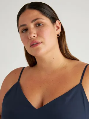 Quince Navy 100% Organic Cotton Sleeveless Maxi Dress, Size XS thumbnail 2