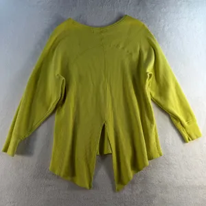 We The Free People Womens Small Amelia Tunic Thermal‎ Oversized Split Back Green thumbnail 11