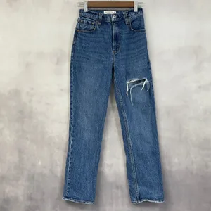 Abercrombie Fitch The 90s‎ Straight Jeans Women 25 0S Distressed Grunge Urban thumbnail 12