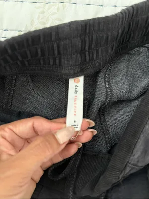 Daily Practice Anthropologie Charcoal Wide Leg Zip Hem Pants Utility Y2K thumbnail 8