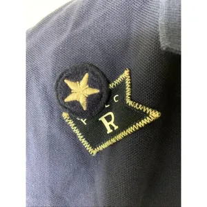 Polo Ralph Lauren USRL 67 shirt dress nautical crest patches women's size large thumbnail 4
