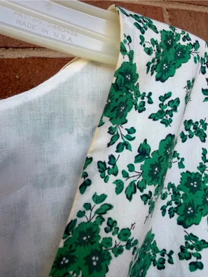 Tuckernuck Hyacinth House Irenea Midi Dress Green Floral Ruffle Puff Sleeve Lrg thumbnail 11
