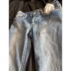 Love Indigo Premium Womens Bootcut Jeans Embroidered Fleur De Lis Medium Wash thumbnail 4