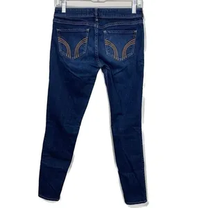 Hollister Skinny Jeans Womens 3R W26 L29 Dark Wash Low‎ Rise Stretch Denim thumbnail 6