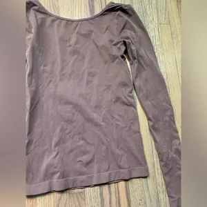 Intimately fp free people medium/large brown long sleeve open back thumbnail 1