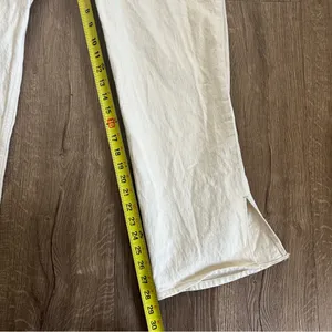 Abercrombie & Fitch 90s Ultra High Rise Curve Love Straight Leg Jeans Cream 33 thumbnail 12