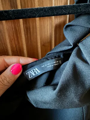 Cute off the shoulder black dress thumbnail 3