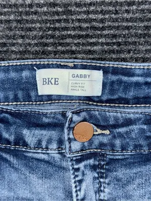 Buckle BKE Gabby Curvy High Rise Ankle Tall Stretch Jean Sz 27 Distressed BGK205 thumbnail 8