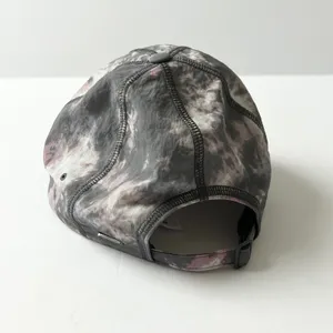 Lululemon Fast and Free Run Hat Tie Dye Grey Pink Adjustable Running Cap OS thumbnail 3