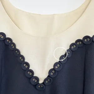 Marina Babini Dress‎ Size Medium Vintage Wool Sleeveless Button Garden Party thumbnail 5
