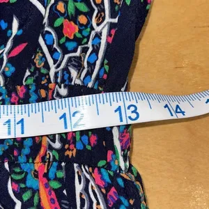 Anthropologie Maeve Women’s Paisley Long Sleeve V-Neck Dress Maplewood Blue Smal thumbnail 13