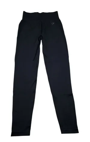 Gymshark Flex High Waisted Leggings Women's Size Medium Black Logo thumbnail 1