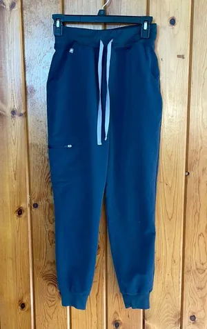 FIGS Navy Blue Jogger Pants pants XS Zamora tapered pants nurse scrubs doctor thumbnail 1