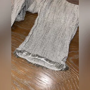 Aerie linen striped pants size small thumbnail 3
