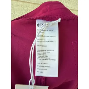 FIGS Zamora Jogger Scrub Pants Dark Magenta Pink Women Size Large Regular NWT thumbnail 7
