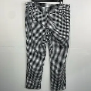 Lauren Ralph Lauren pants Black white Check Gingham print Size 10 thumbnail 6