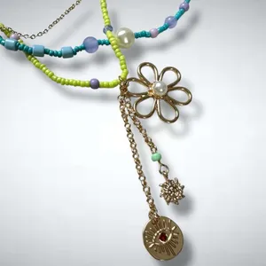 Free People Waikiki Belly Chain NWT Whimsical Charm Charms Beads Body Jewelry thumbnail 7