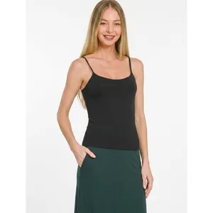 Zenana Double Layered Round Neck Spaghetti‎ Cami - Medium thumbnail 3