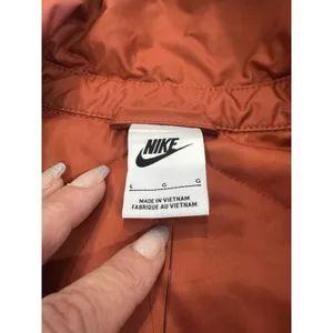 Nike Sportswear Essentials Quilted Trench Jacket Womens L NWT Rugged Orange NEW thumbnail 6