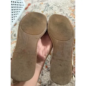 Lucky Brand Womens Cream‎ Braided Strappy Ankle Buckle Flat Sandals Size 8.5 M thumbnail 3
