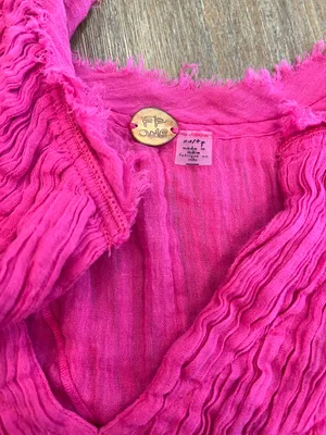 Free People Padma Flutter Sleeve Blouse thumbnail 3