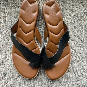 Franco Sarto Darius Black and Brown Women's Sandals thumbnail 2