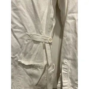 Pistola White Distressed Denim Utility Romper P1533HF-ATW Small Long Sleeve thumbnail 10