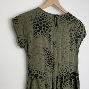 Nooworks Size Small Olive Green and Black Babydoll Dress thumbnail 13
