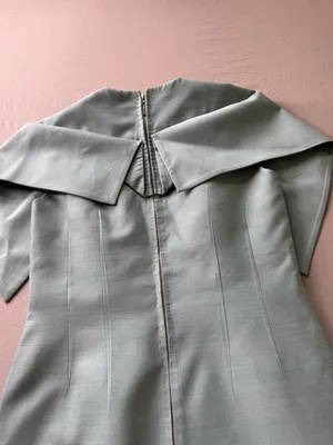 Vintage 1950s Cape Sleeve Cocktail Dress thumbnail 5
