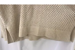 Aerie Cream Off-the-Shoulder Sweater with Loose Knit Women’s XXL Lounge Oversize thumbnail 5