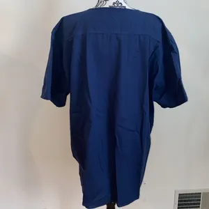 Carhartt Womens V-Neck Short Sleeve Scrub Top size XL Blue thumbnail 5