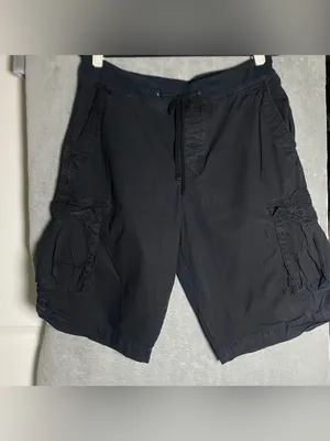 James Perse Black Cargo Shorts with Drawstring Waist size 2 / Medium Ripstop‎ thumbnail 2