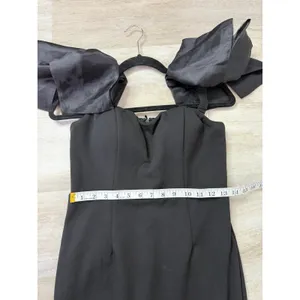 Lulus Pristine Sensation Black Bow Off-the-Shoulder Maxi Dress Size Medium thumbnail 10