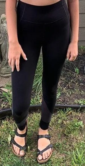 High-Rise Mesh Leggings thumbnail 1