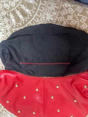 Urban Expression Red Studded Hobo Bag thumbnail 12