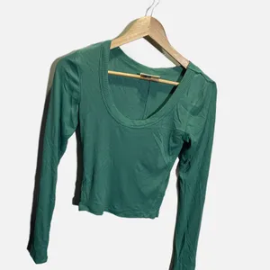 Universal Threads Green Ribbed Scoop Neck Long‎ Sleeve Top Womens Small thumbnail 3