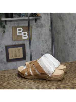 NWT Easy Spirit Melinna Womens Strappy Slip On Sandal SEMELINNA3 Medium Brown 7M thumbnail 9