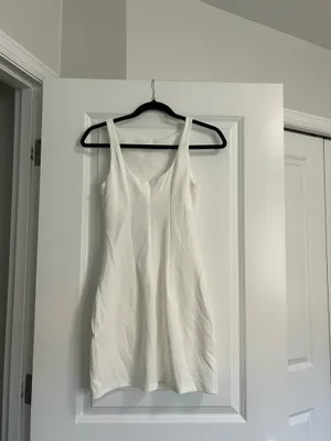 New Showpo Bindi Boat Neck Bodycon Mini Dress In White Size XS MSRP $119 thumbnail 7