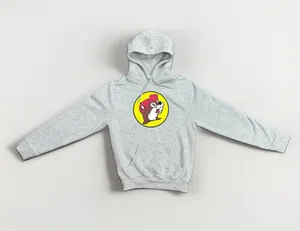 Buc-ee's Beaver Logo Hoodie Sweatshirt Unisex Small Gray Pullover EUC thumbnail 1