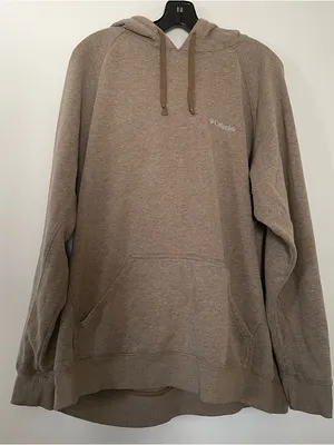 Columbia Hoodie Womens 1X Pullover Taupe Brown Fleece Granola Outdoor Hiking thumbnail 2