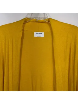 Old Navy XL Mustard Yellow Open Front Cardigan thumbnail 2