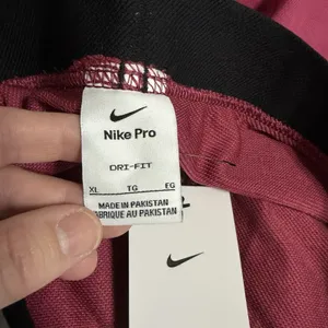 Nike Pro‎ Kids XL High Rise Full Length Fleece Jogger Pants Pink HV0289 NWT thumbnail 9