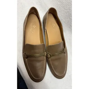 Patricia Nash Fia Taupe Brown Leather Loafer Flat Shoes Size 9 / 39 M Old Money thumbnail 2