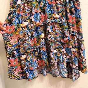 Anthropologie Robin Tiered Mini Dress Women 1X Floral Paisley Multicolor Flutter thumbnail 10